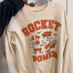 Nickelodeon Rocket Power Cream and Orange Long Sleeve Tee